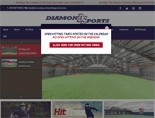 Tablet Screenshot of diamondsportstrainingcenter.com